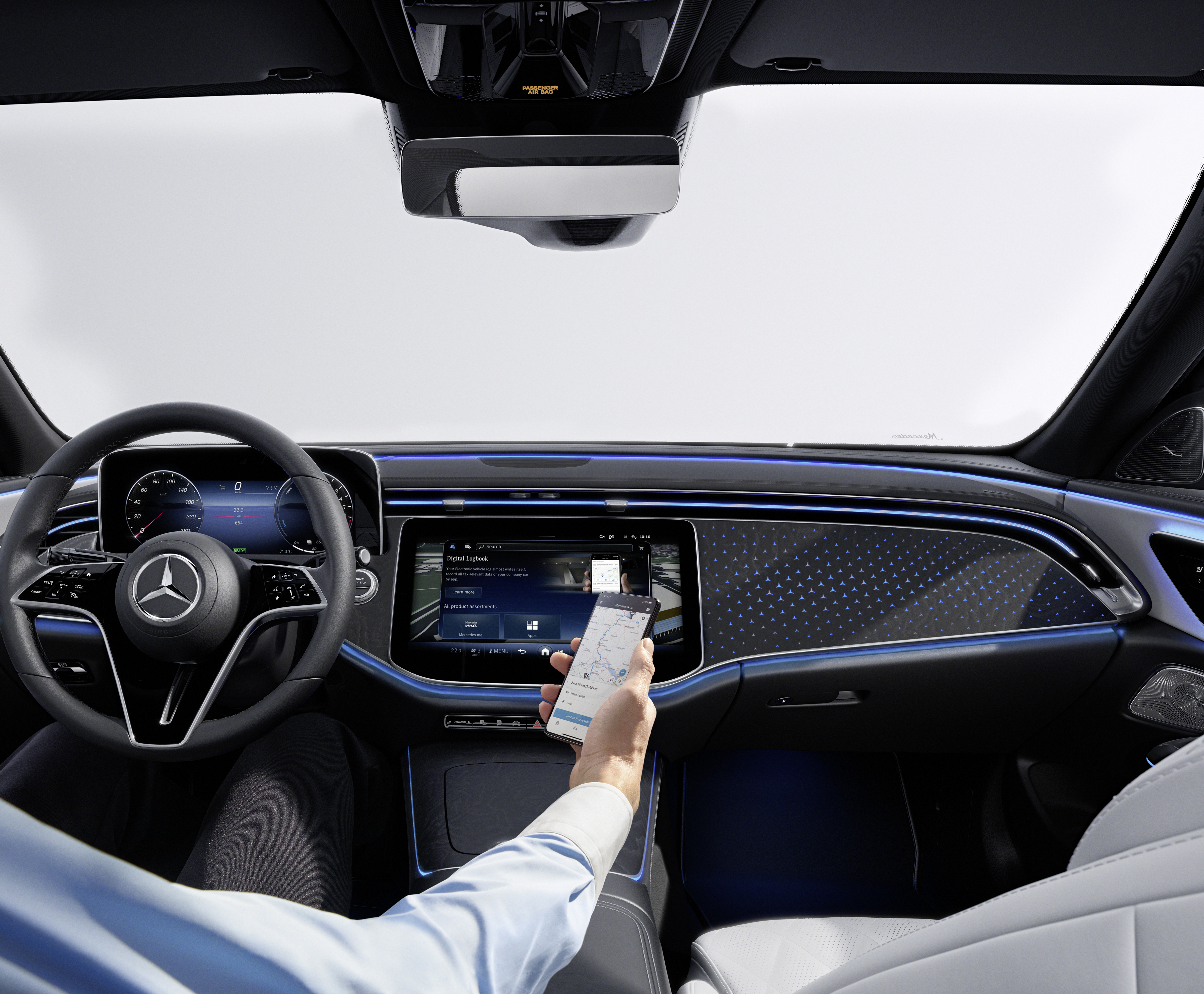 6246719 20230420 Eclasssedanw214 PHEV Avantgarde Productstill OW 09 INT Mercedesme Digital Logbook Plate GER RGB 16 9 Final