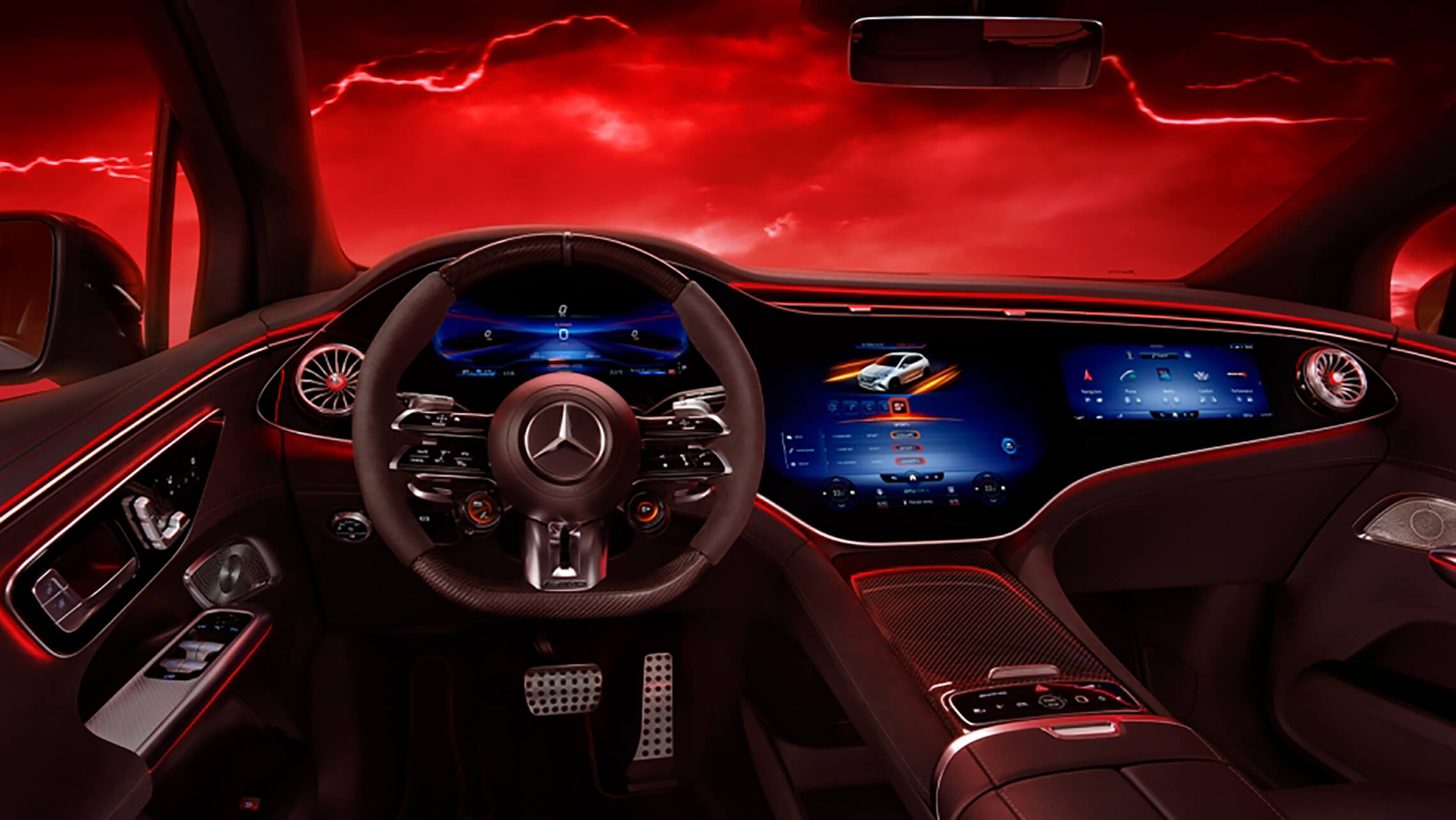 Mercedes-AMG EQE SUV 53 AMG Cockpit bei Merbag erleben