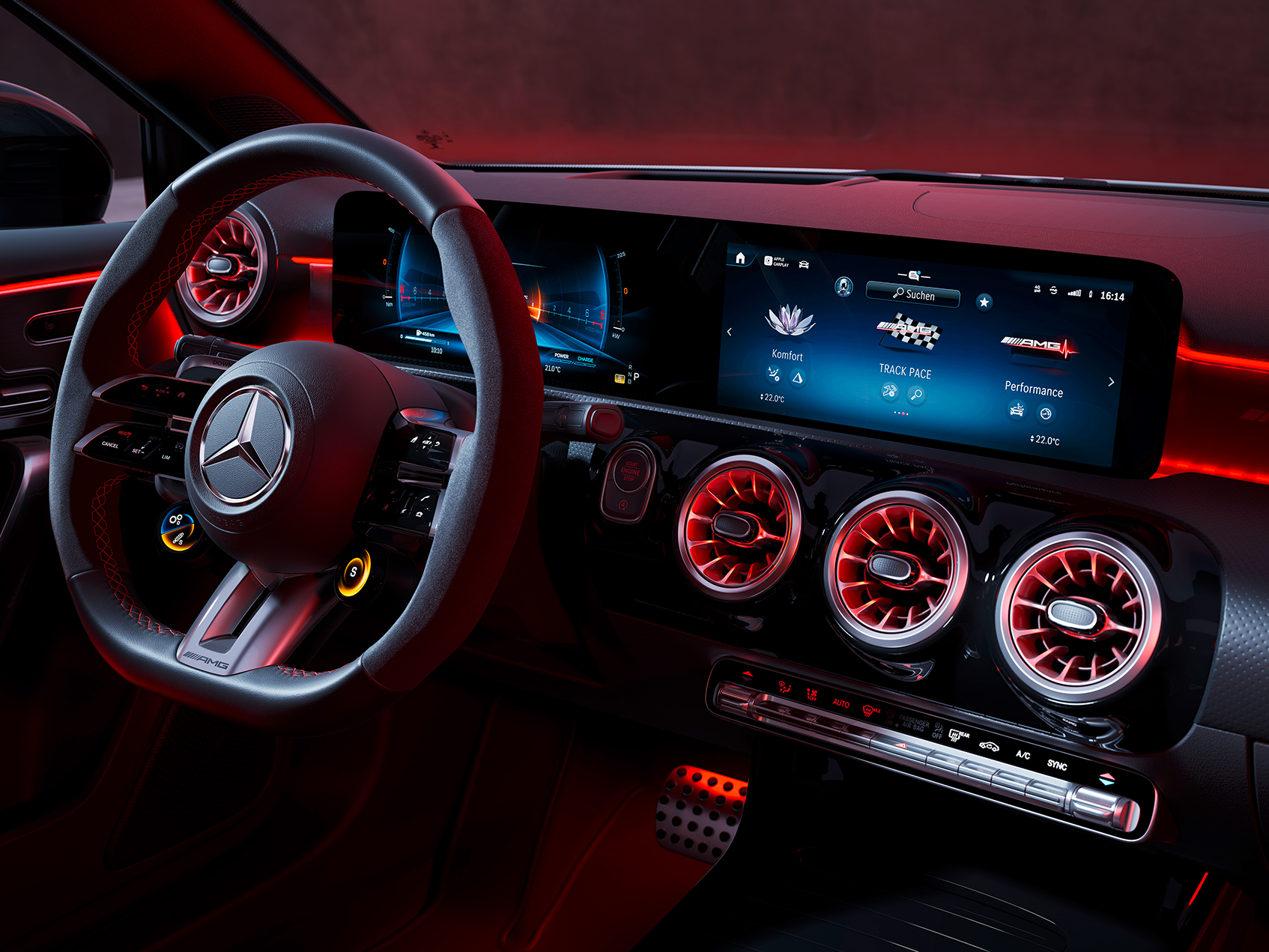 A-Klasse A45 Interieur AMG Lenkrad