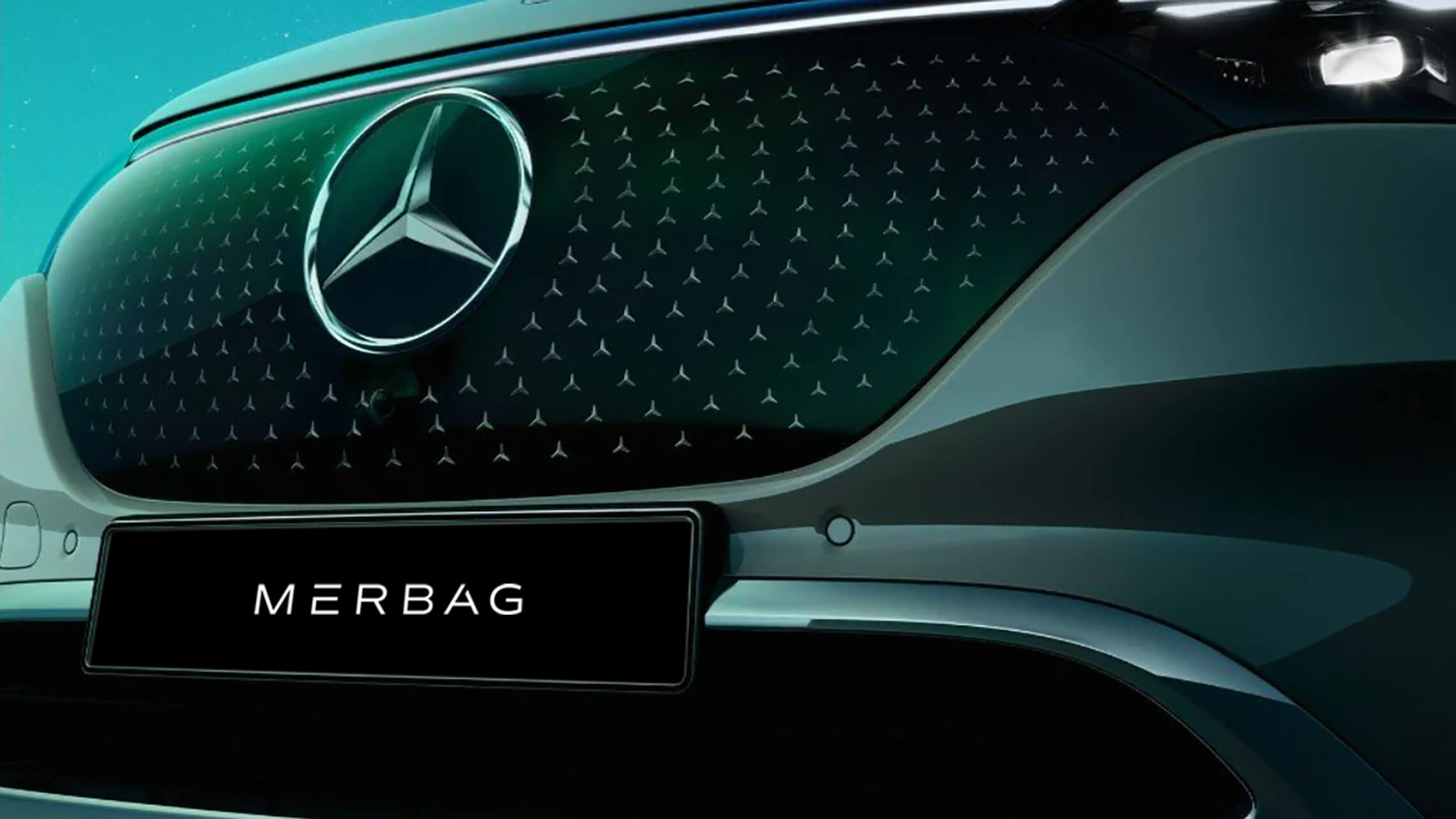 Mercedes-Benz EQE SUV Black-Panel-Kühlergrill - Merbag