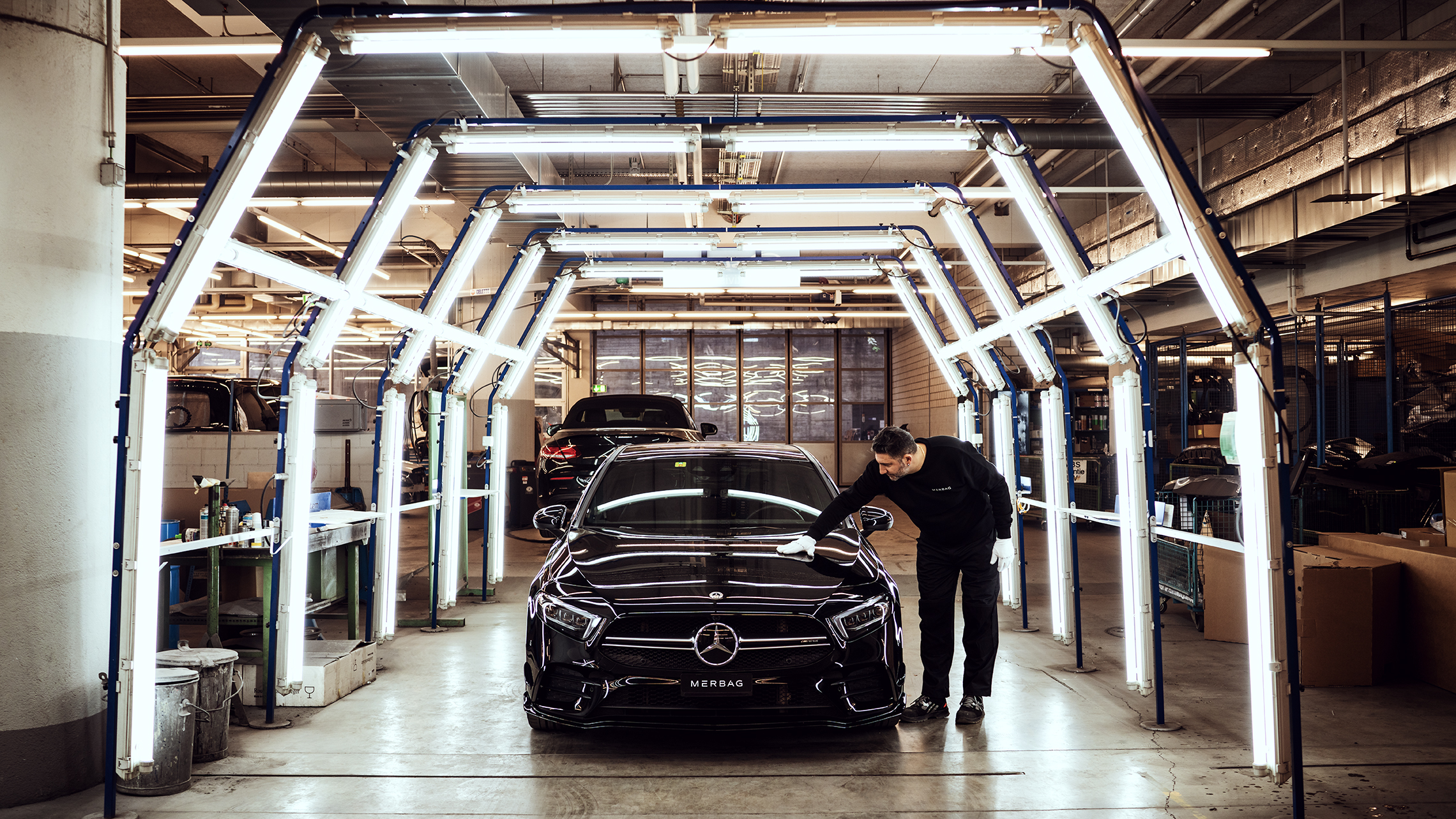 Merbag Bildpool Lichttunnel Mercedes