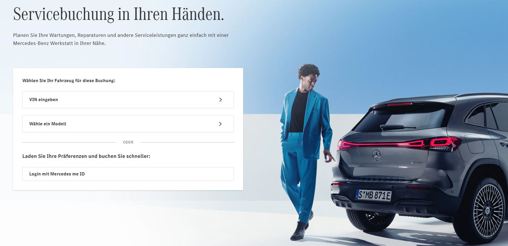 Userguide Bild 1 Servicebuchung Screenshot