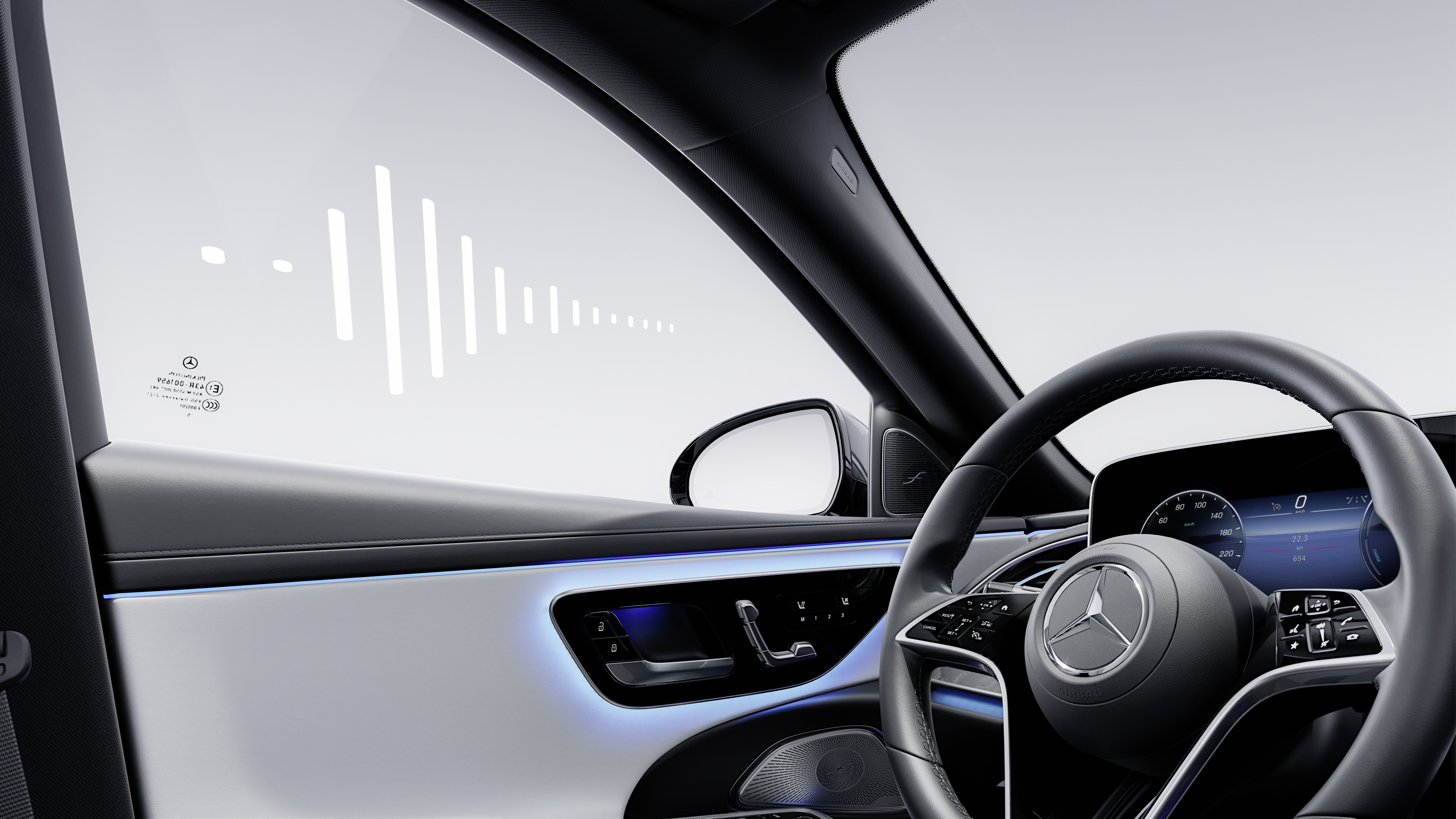 6246599 20230420 Eclasssedanw214 PHEV Avantgarde Productstill OW 16 INT Acoustic Comfort Plate GER RGB 16 9 Final