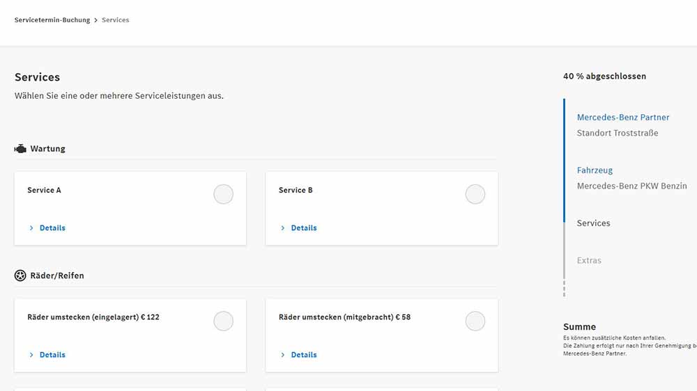 Userguide Bild 2 Serviceauswahl